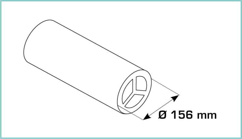 Tubo Piuma Ø160