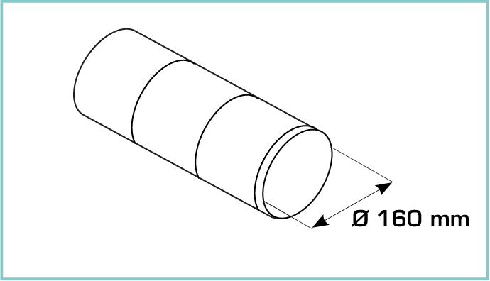 kit tubo antivento - tubo