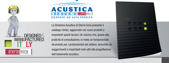 New Acoustics Catalog for 2016 New Acoustics Catalog for 2016