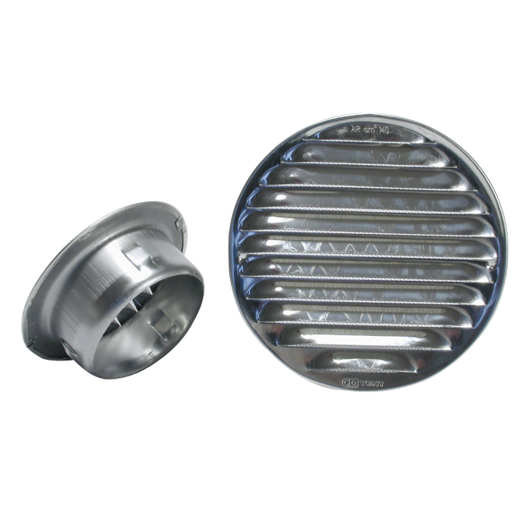 Aluminium round metal grate for flush fitting with mesh for pipes diameter 150 mm Aluminium round metal grate for flush fitting with mesh for pipes diameter 150 mm