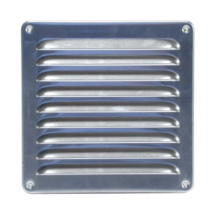 Stainless-steel square metal grate with springs and mesh 150x150 mm