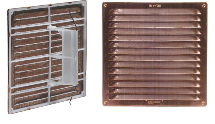 Square metal grate with springs and mesh Square metal grate with springs and mesh